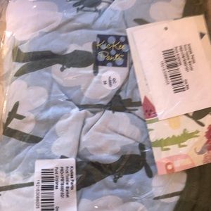 Kickee Pants Toddler Blanket in Pond Airplanes NIB